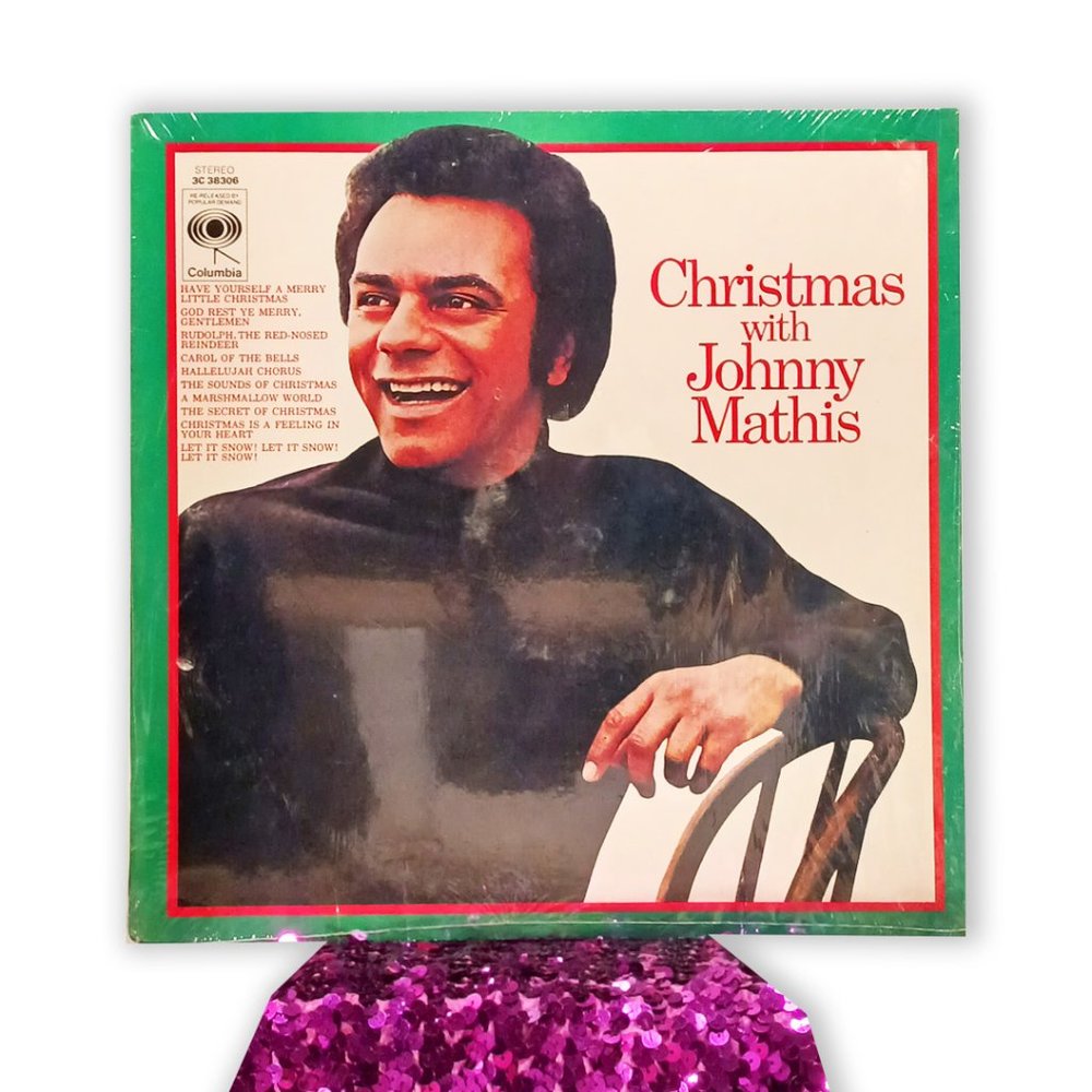 Johnny Mathis Vinyl Record Christmas with Johnny Mathis